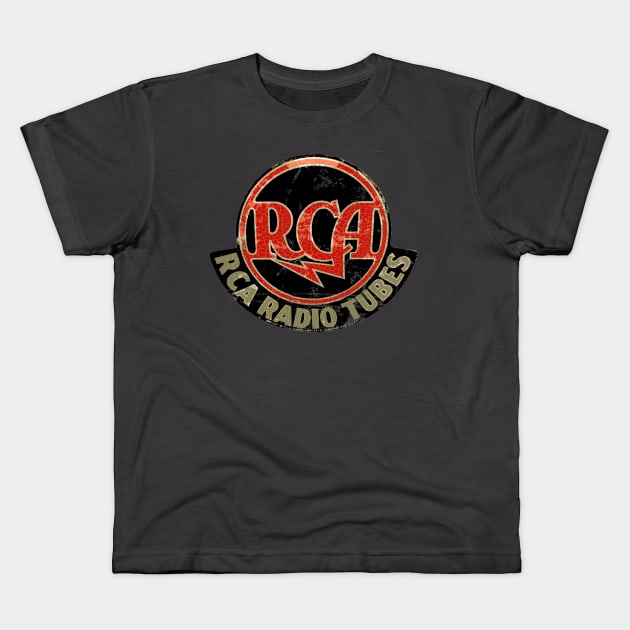 Radio Tubes Kids T-Shirt by Midcenturydave